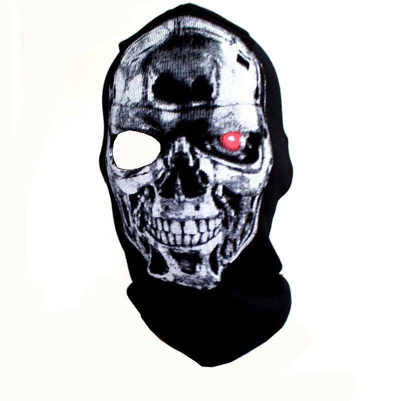 Picture of Deadpool white red hot sale ebay AliExpress Call of Duty Amazon death pure cotton mask