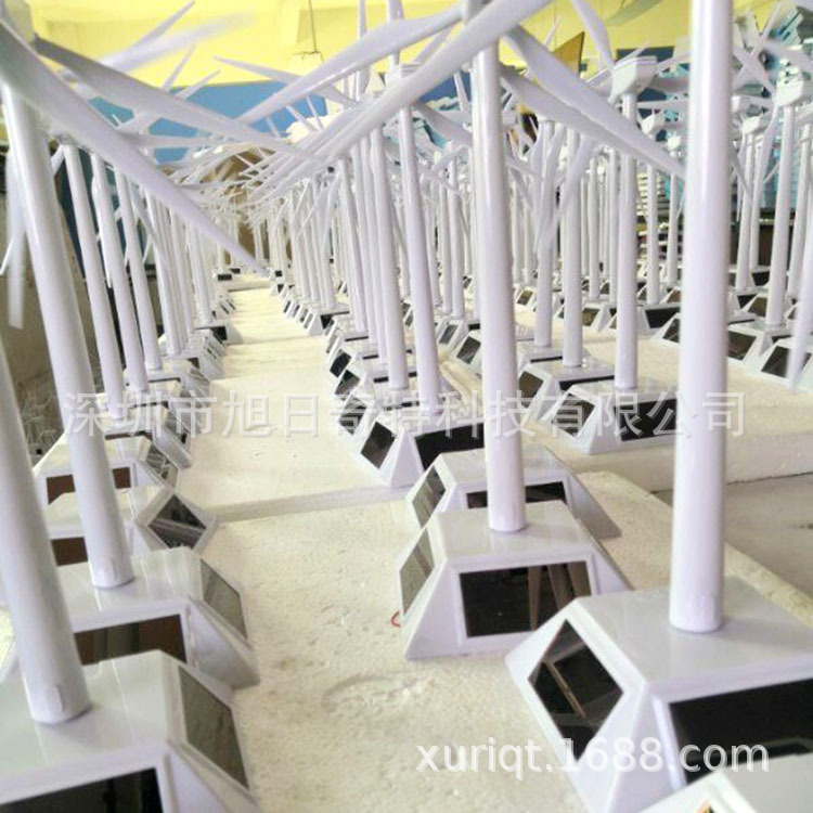 Picture of Factory solar windmill wind power generation model swing novel Creative Assembly scientific experiment educational diy toys