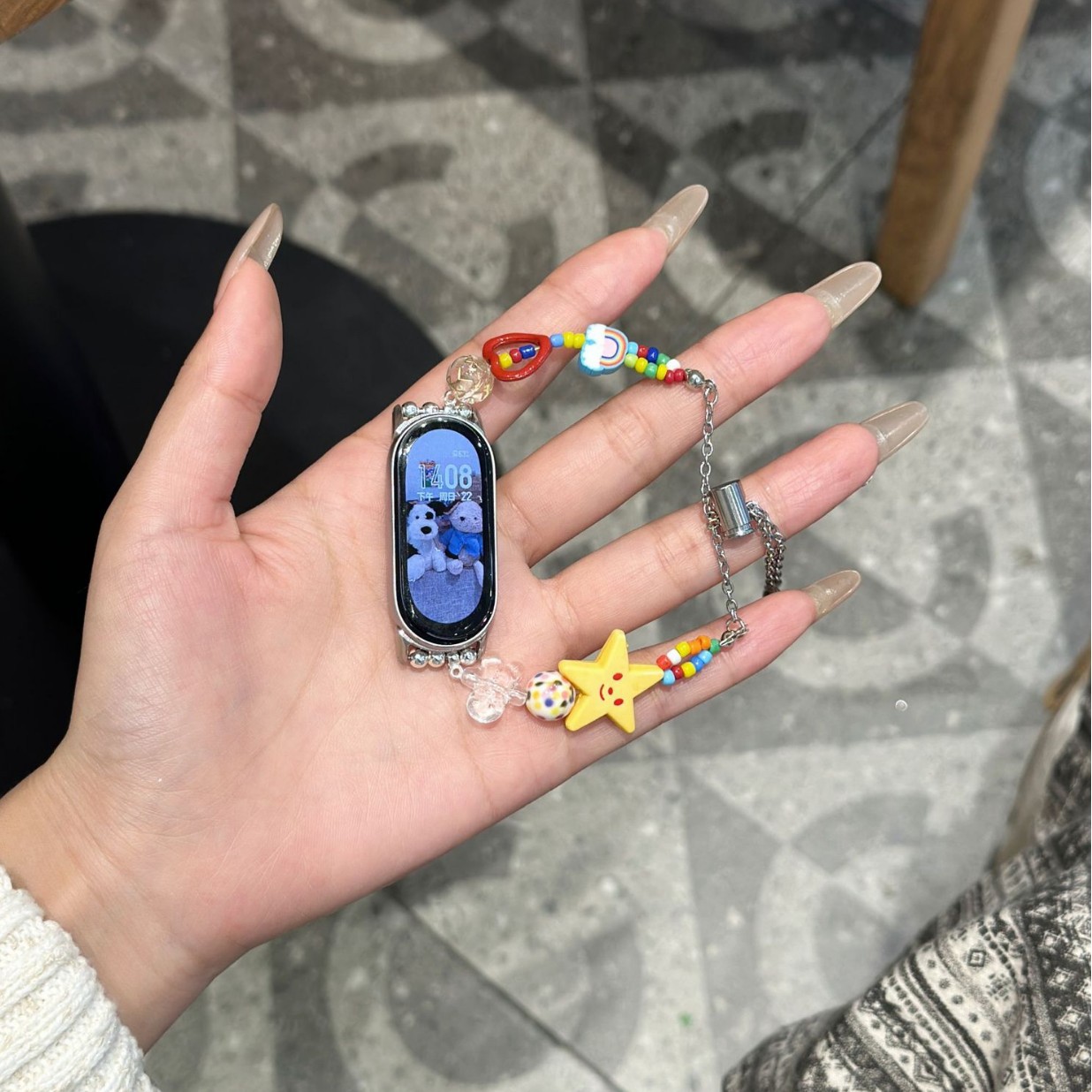 Summer Dopamine Small Rice Beads Butterfly for Xiaomi Bracelet 8pro Strap National Fashion Bracelet 7 Strap band7