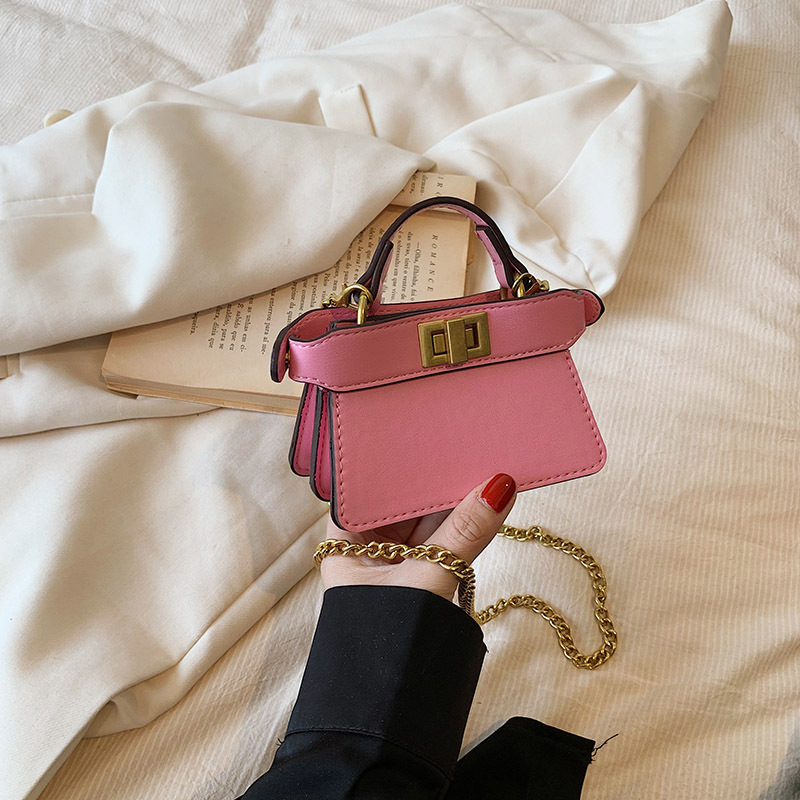 Picture of 2023 new cross-border small popular online catwalk with double-sided lock portable diagonal chain lipstick bag