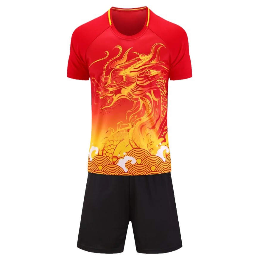 Picture of 2024 New Adult Short-sleeved Jersey Dragon Boat Festival Competition Suit Dragon Boat suit Village Competition Team Training