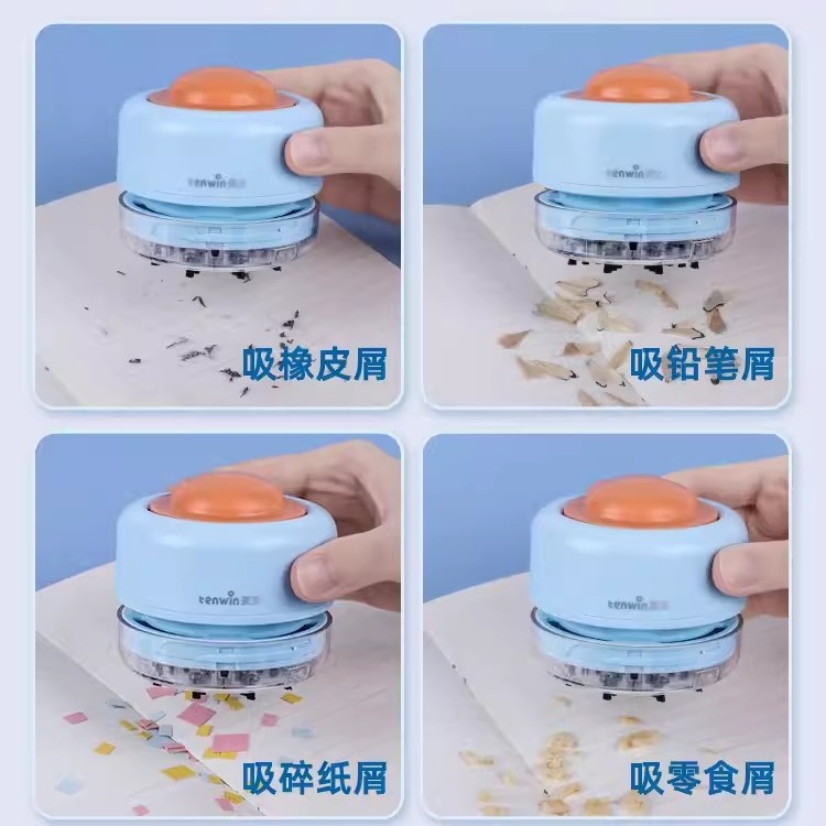 Picture of tenwin astronomical cat claw desktop vacuum cleaner eraser dust collector electric desk paper scraps cleaning artifact