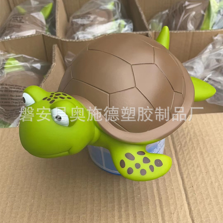 Swimming pool water purification pesticide dispenser cleaning accessories PVC floating turtle head inflatable pool hot spring water purifier