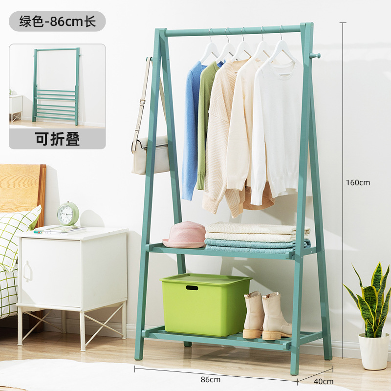 Picture of Coat Rack Floor Hanger Household Hanger Hanging Clothes Floor Rack Bedroom Vertical Simple Rack Hanger