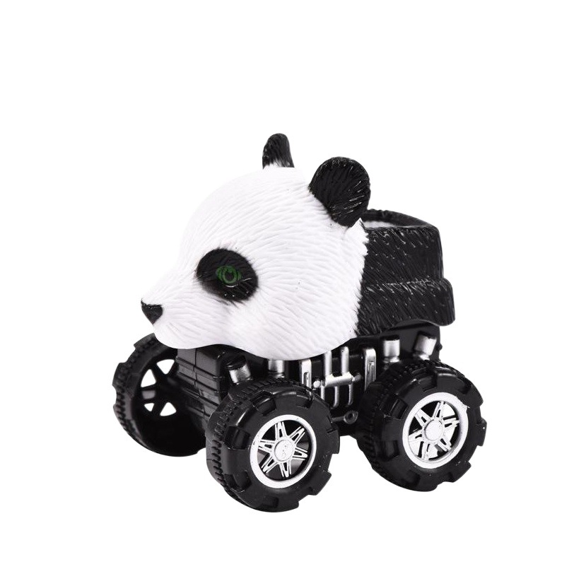 Cross-border animal back car simulation toy car inertia car twist egg racing children's toys night market stall supply