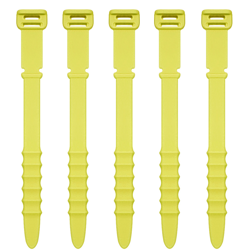 Picture of Fishbone Silicone Cable Organizer Data Cable Storage Tie Headphone Cable Winder Strap Cord Organizer