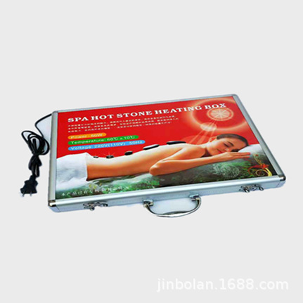 Picture of Jinbolan SPA volcanic energy stone heating box set of 16 pieces automatic constant temperature hot stone set massage Stone