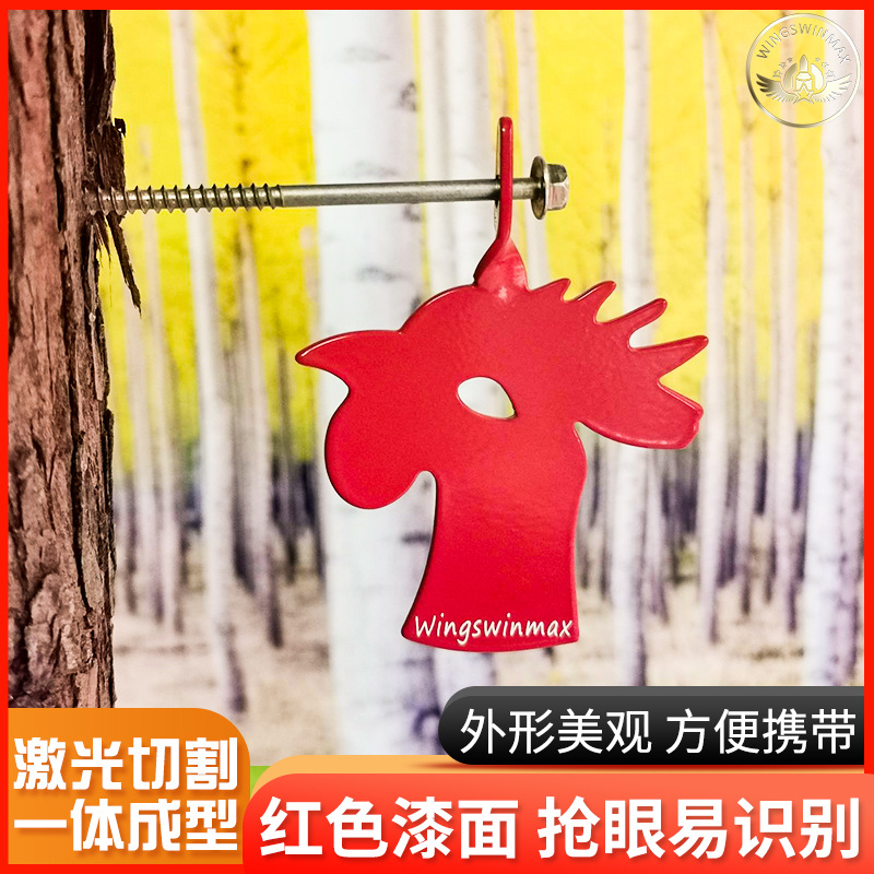 Shooting practice double-sided target chicken head target portable durable hanging thick target metal shooting target shooting training target
