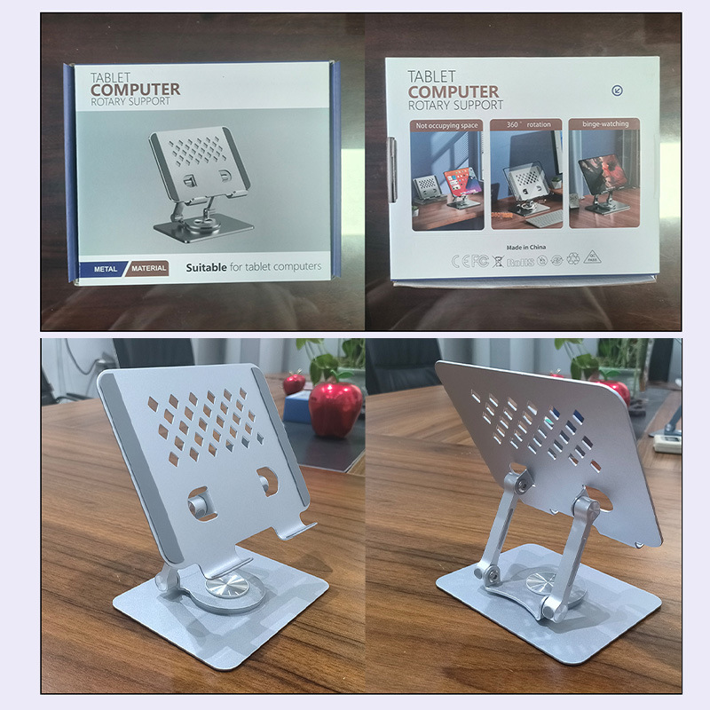 Picture of New tablet stand 360 ° rotating metal desktop support frame suitable for ipad mobile phone universal rack