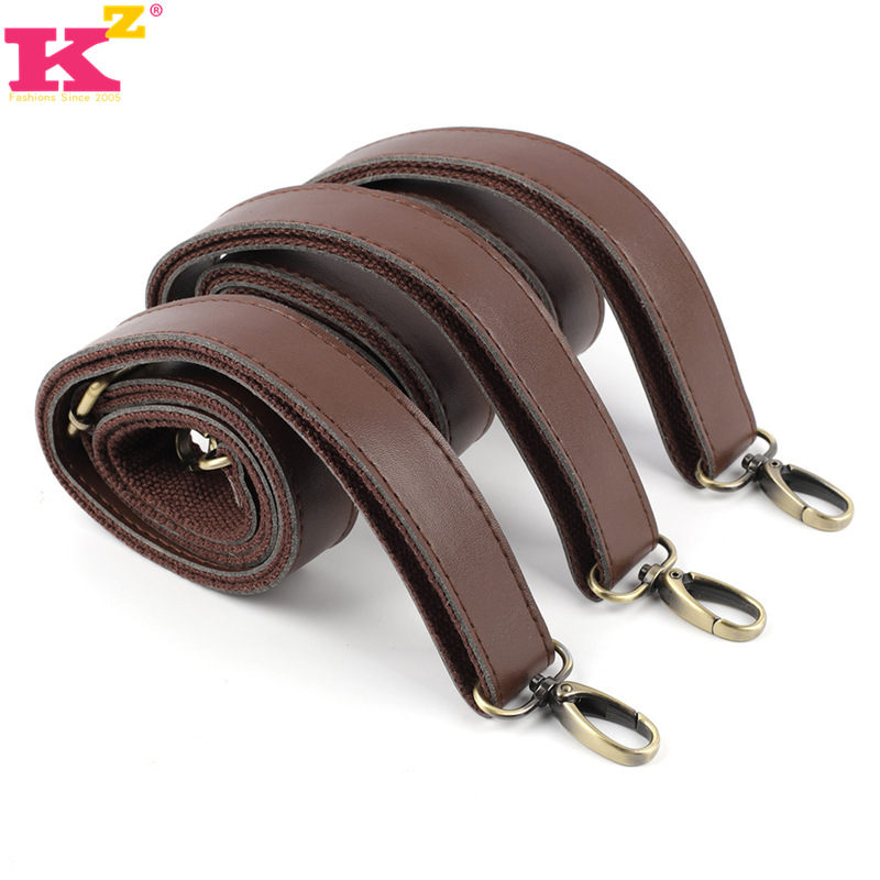 Picture of in stock Wholesale Ultrafilm Leather Sticker Canvas Leather Bag Strap 2.5cm Lug Adjustable Crossbody Shoulder Bag Strap Accessories