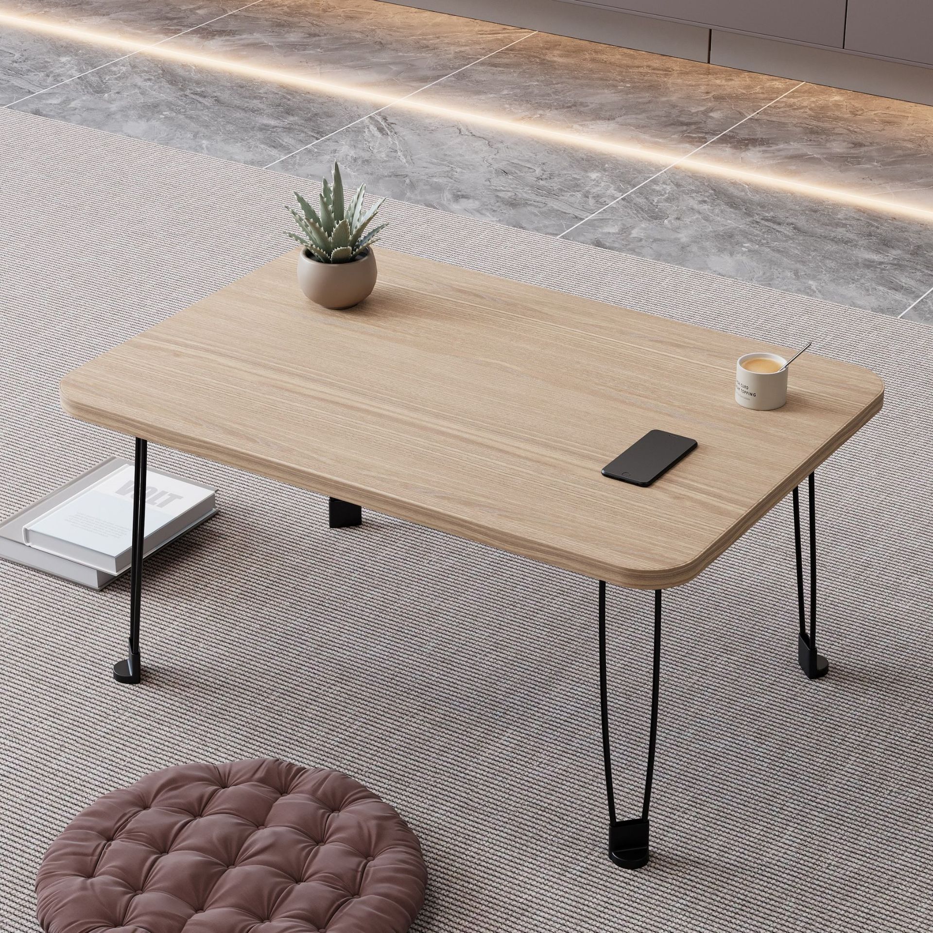 Picture of Chen Lan Yipin Bed Foldable Student Computer Desk Simple Bay Window Outdoor Portable Notebook Table Small Coffee Table