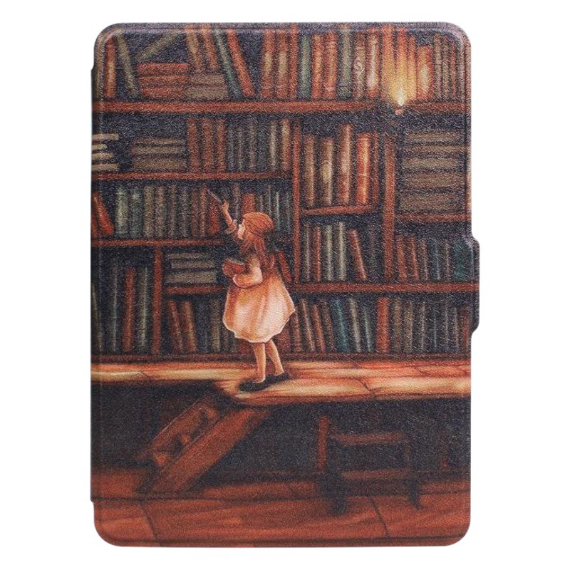 Spot Suitable for Kindle Protective Case 2016 Entry Version 558 Silk Pattern Painted Protective Case Migu X Leather Case