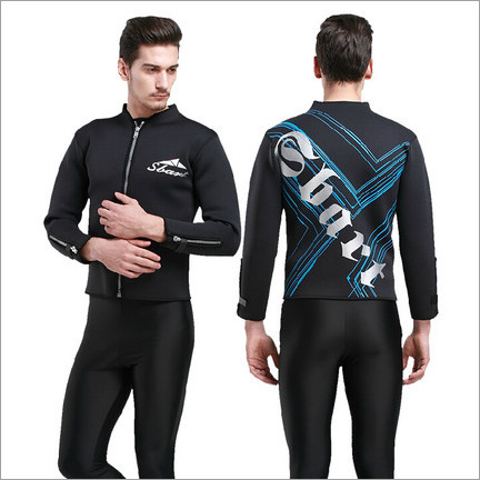 Picture of Shark Bart Men's 3mm One-Piece Wetsuit Thickeneded Warm Surfing Suit Jellyfish Suit Snorkeling Suit Clearance Special Price