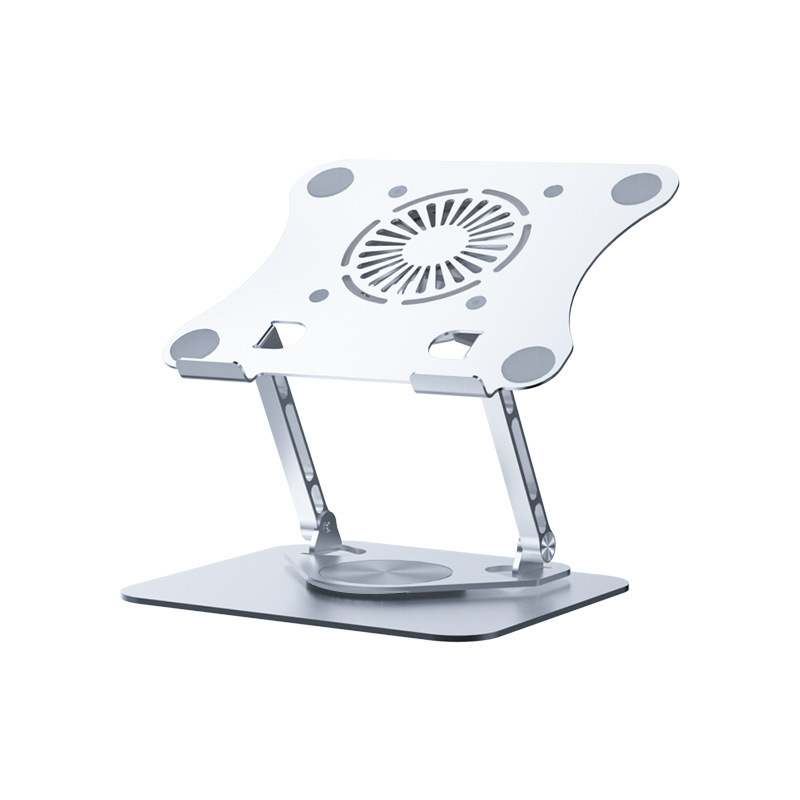 Picture of 2023 new 360-degree rotating aluminum alloy notebook bracket foldable desktop office cooling hair dryer bracket