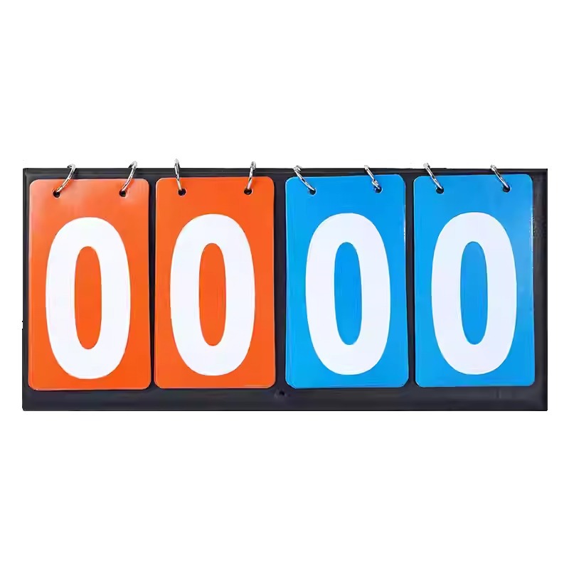Picture of Scoreboard Basketball Scoreboard Football Table Tennis Billiards Game Counting Flip Scoreboard Four-digit Scoreboard