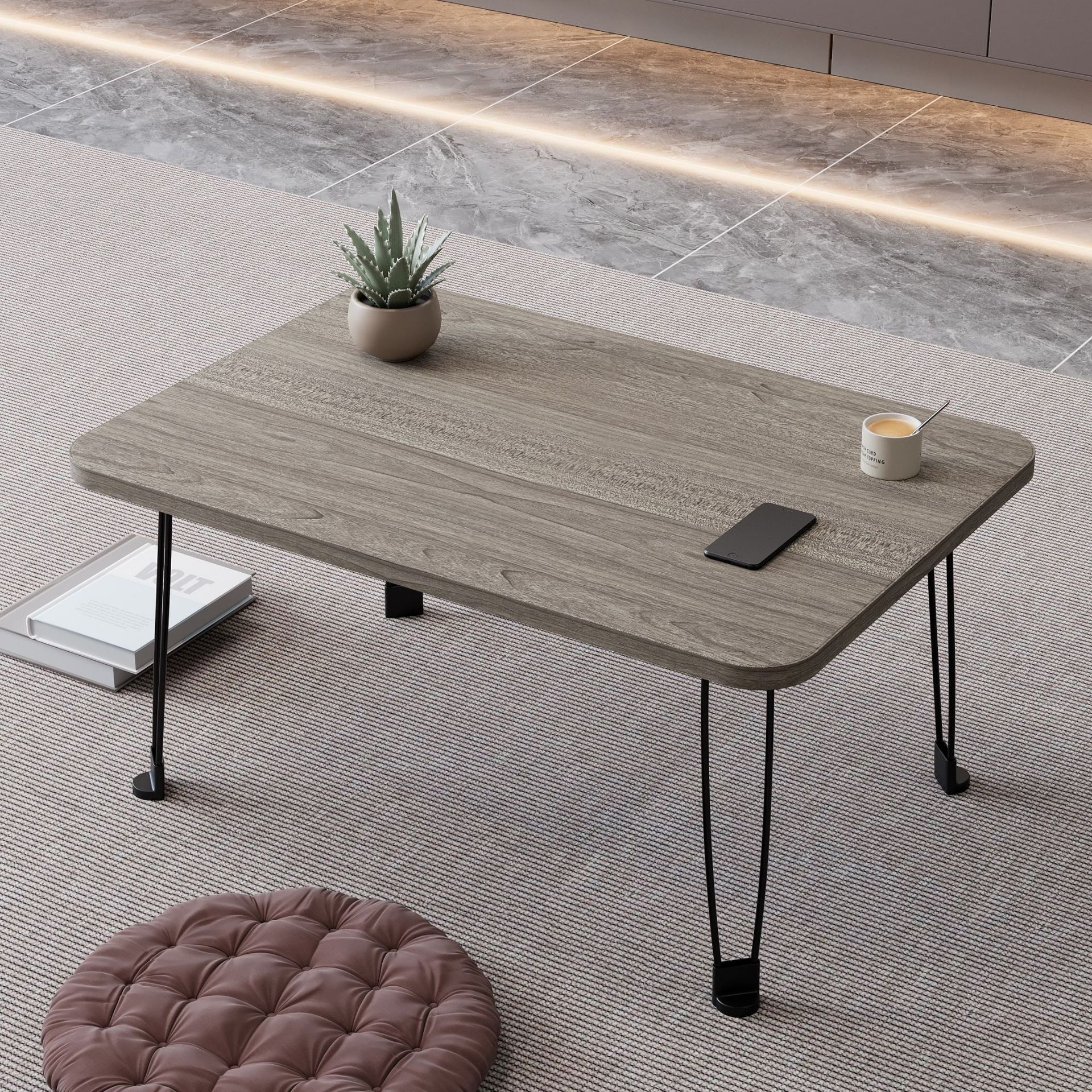 Picture of Chen Lan Yipin Bed Foldable Student Computer Desk Simple Bay Window Outdoor Portable Notebook Table Small Coffee Table