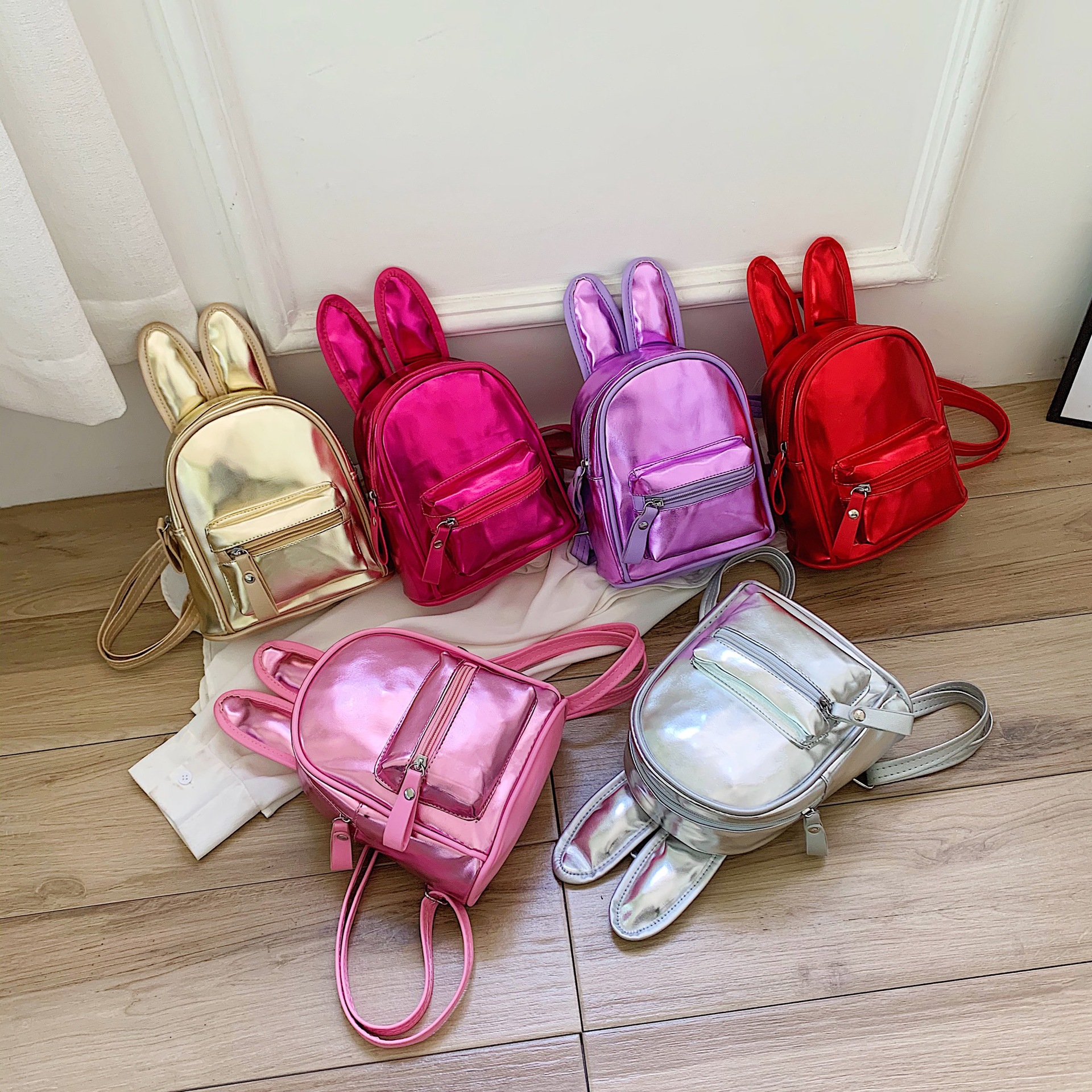 Picture of Children's Schoolbag Rabbit Ears Backpack Girls Baby Cute Cartoon Fashion Princess Bag Small Schoolbag