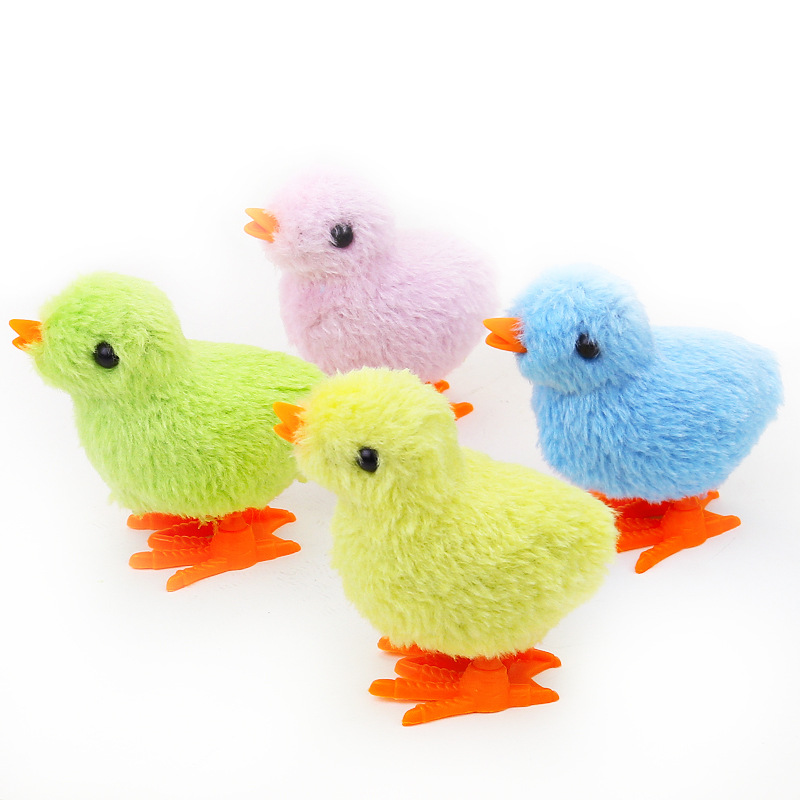 Picture of Wind-Up Chicken That Can Move and Jump to Coax Babies, Simulated Soft Plush Toys for Post-80S Generation, Street Stall Kidsren's Toys