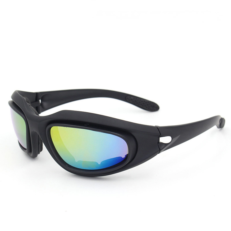Picture of Factory in stock C5 Polarized Shooting Glasses Tactical Sunglasses Night Vision Paintball Glasses Windshield Glasses Cycling Glasses