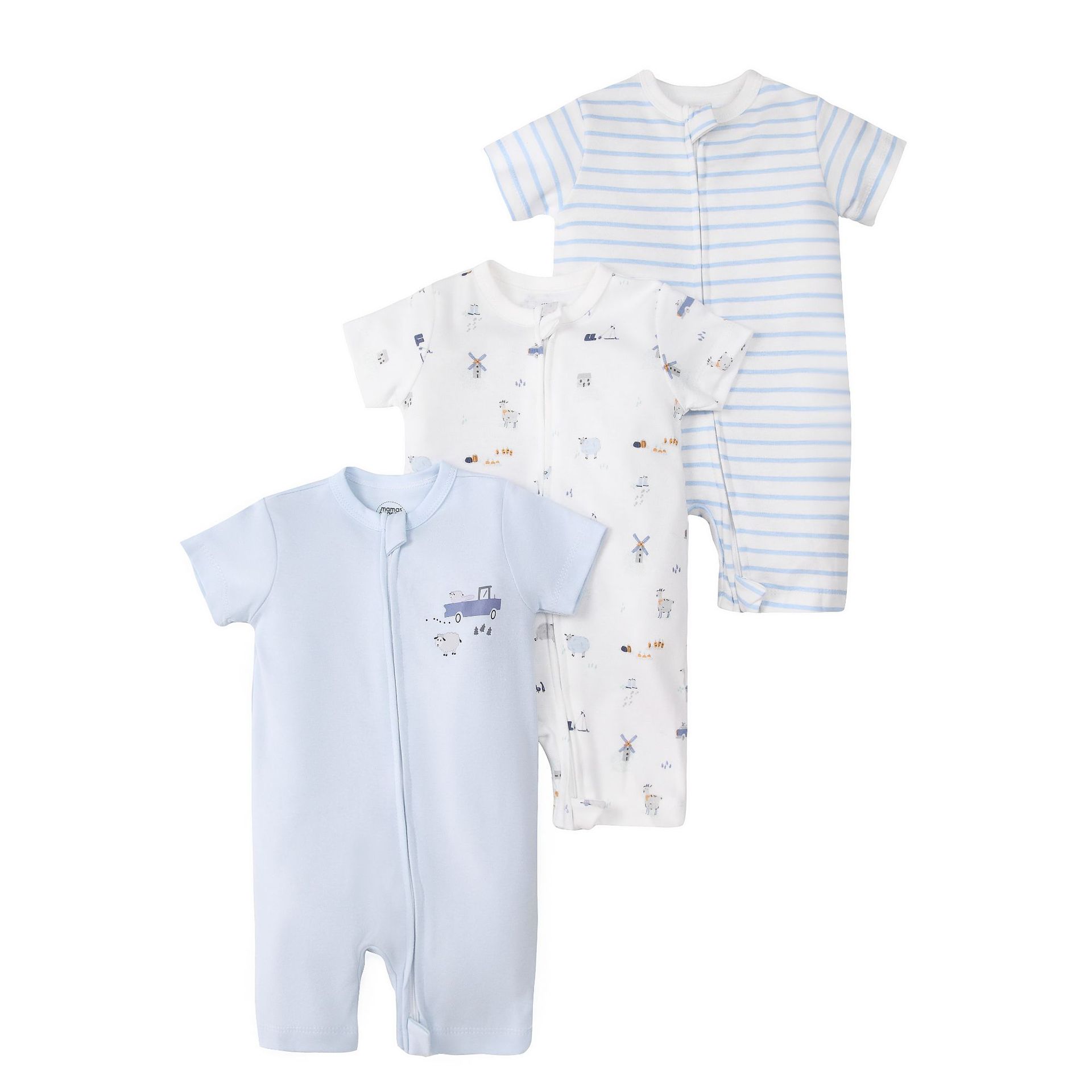 Picture of Foreign trade children's clothing summer baby jumpsuit short sleeve double zipper climbing clothing newborn baby gift box for cross-border