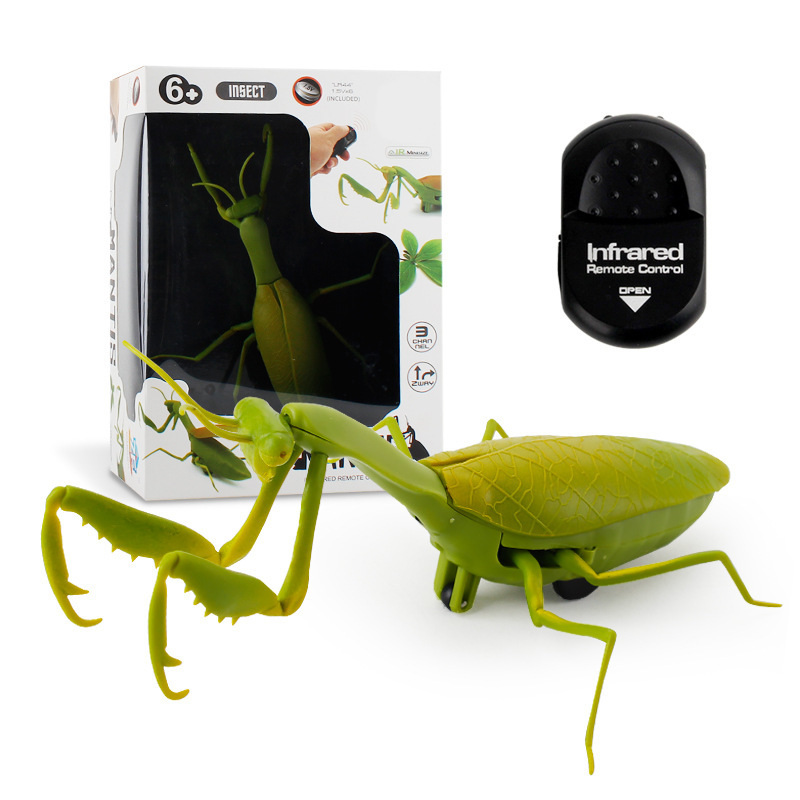 Picture of New exotic simulation infrared remote control insect fly bee ladybug crab mantis mouse trick toy wholesale