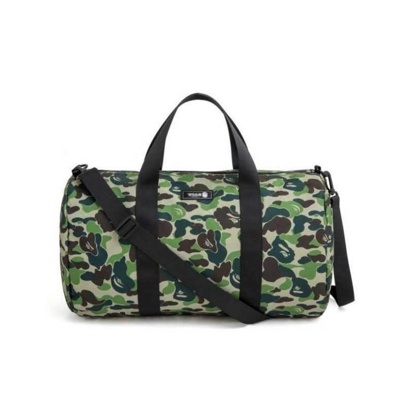 Picture of Japanese magazine APE camouflage waterproof crossbody cylinder Sports Travel Bag tote bag shopping bag