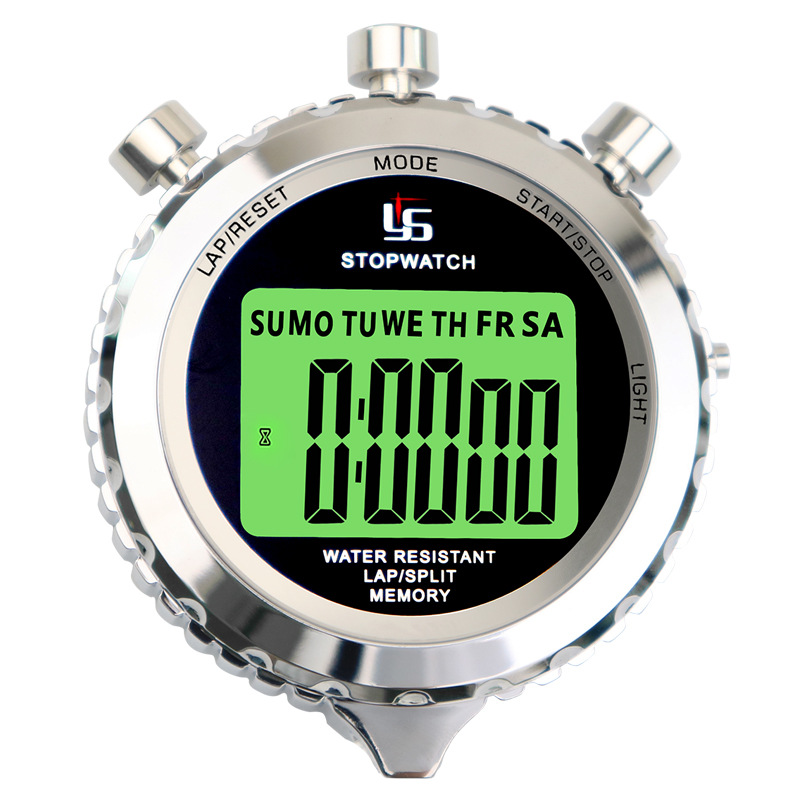 Picture of Yisheng single-row stopwatch timer running track and field training fitness sports with luminous countdown can be turned off and mute