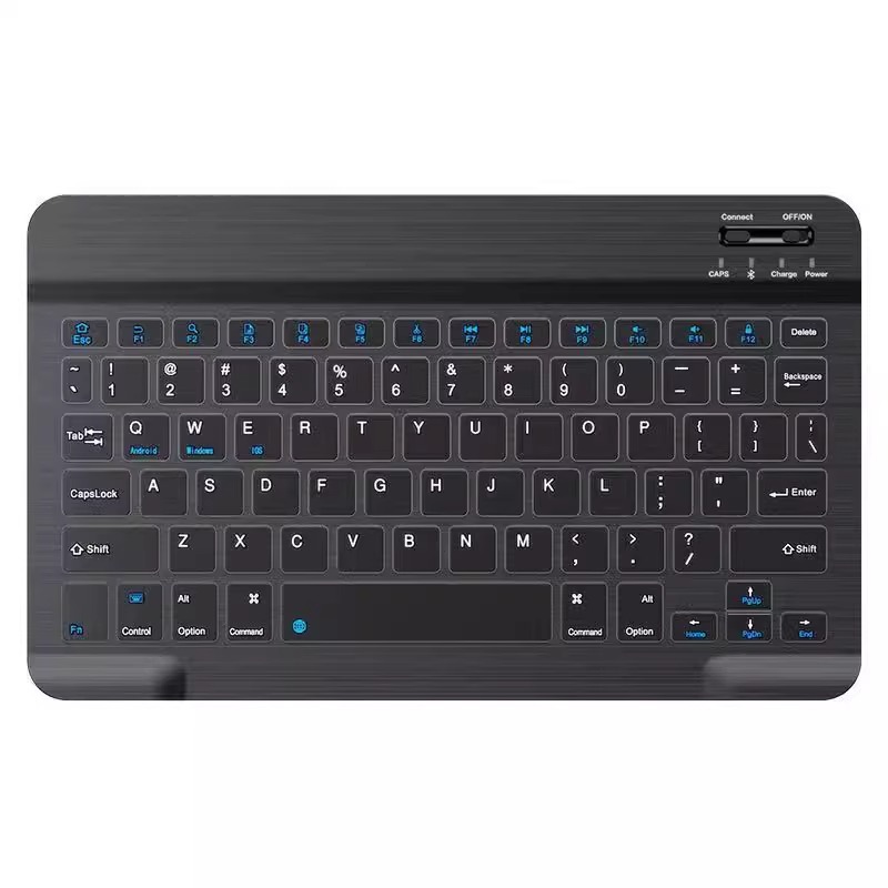Picture of 2025 new cute external keyboard long Bluetooth wireless keyboard tablet mouse suit rechargeable mobile phone