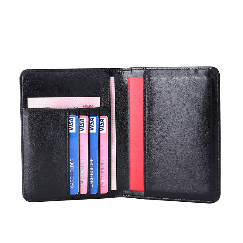 Picture of Cross-border Long Passbook Bag Head Layer Cowhide Passbook Holder Large Capacity Multi-card ID Bag RFID Anti-theft Card Bag