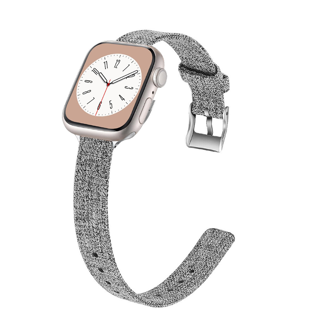 Picture of Suitable for Apple Watch S10 Canvas Nylon Small Waist Women's Watch Strap in Stock