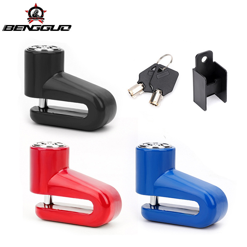 Bicycle disc brake lock anti-theft lock portable motorcycle disc brake lock mountain bike reminder rope accessories wholesale