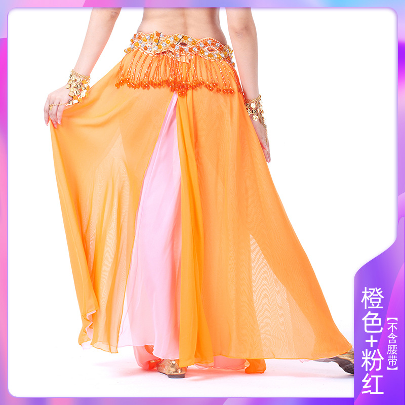 Picture of Double Split Chiffon Dress Belly Dance Sexy Dress Dance Dress Belly Dance Stage Performance Dress