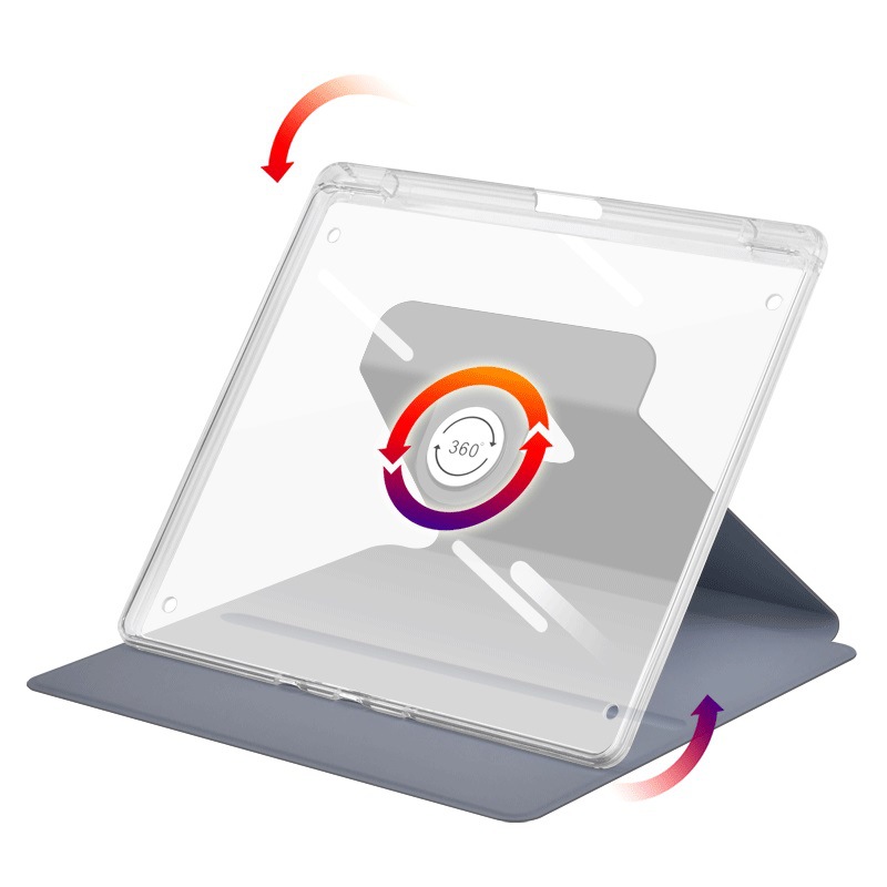 Picture of For 2024New Kindle scribe360 rotating protective cover 10.2 inch e-book transparent color protective case