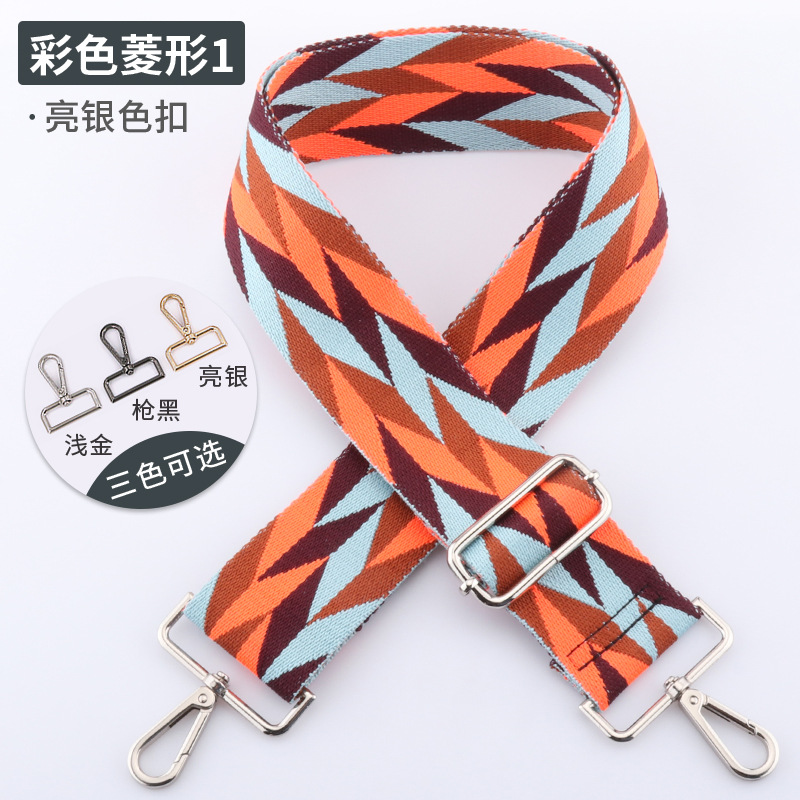Picture of New Color Diamond Strap Adjustable Shoulder Strap 5cm Widened Shoulder Strap Strap Strap Single Shoulder Crossbody Strap in stock