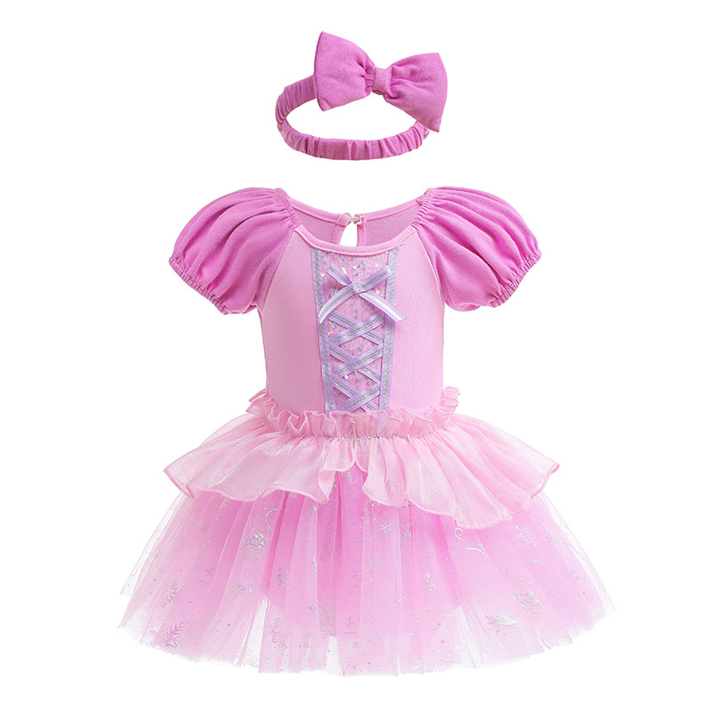 Picture of Halloween Children's Clothing, Short-Sleeved Pullover, Baby Baby Princess Jumpsuit, Princess Style Dress
