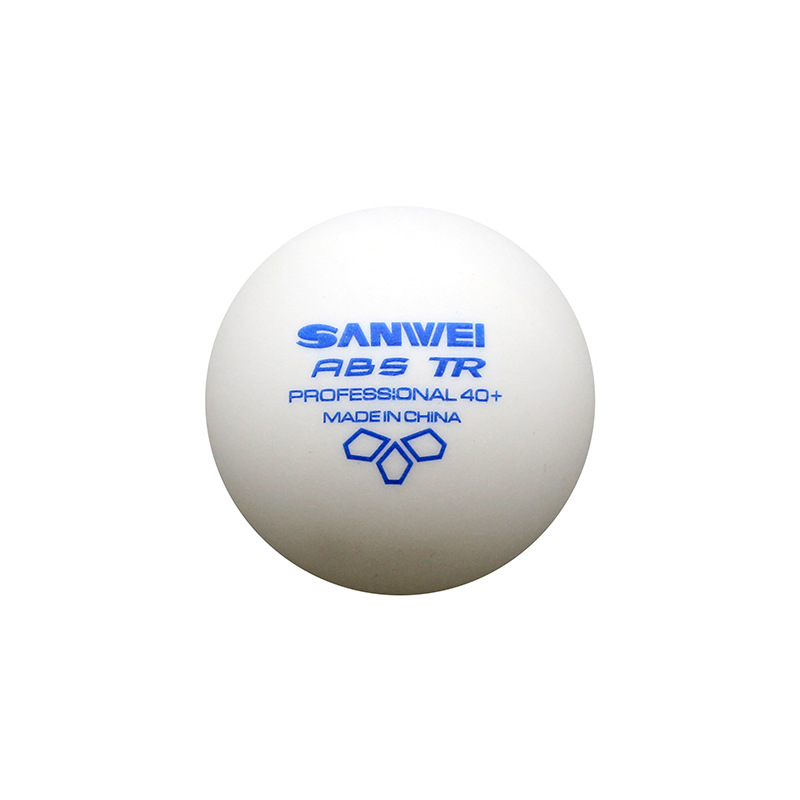 Picture of SANWEI three-dimensional ABS Pro 40 + new material seamed 3-star table tennis training match ball 6 tablets in a box