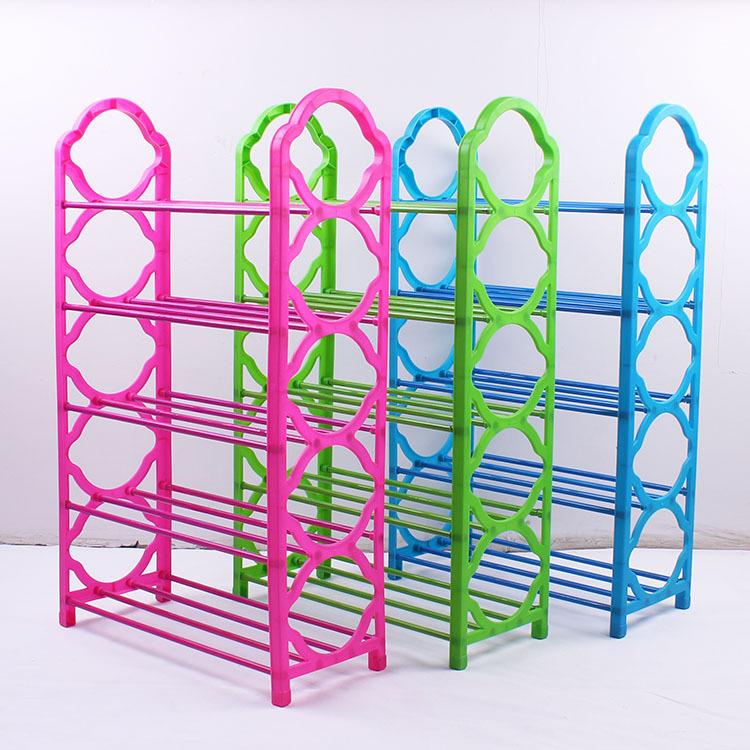 Simple 5-layer shoe rack 5-layer plastic shoe rack daily multi-layer shoe rack practical simple shoe rack assembly wholesale
