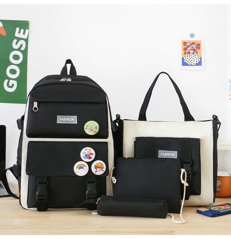Picture of Ins Schoolbag Female K-Style Junior High School Student Primary School Student Forest Female Third to Fifth Grade Large Capacity Backpack
