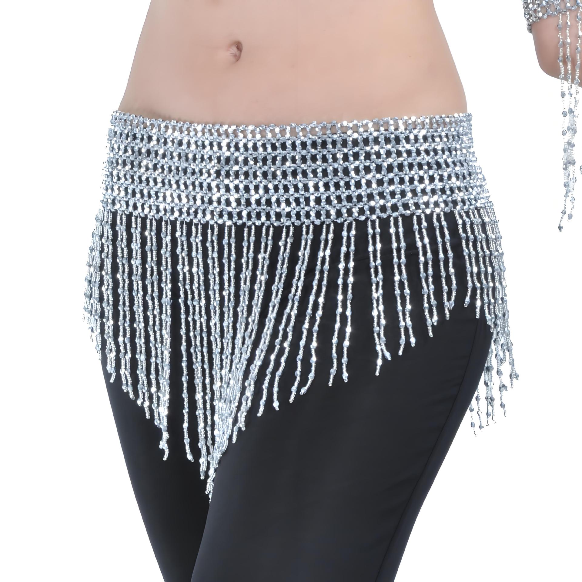 Picture of Triangle beard waist chain, belly dance waist chain, belly dance waist beading bead chain, belly dance