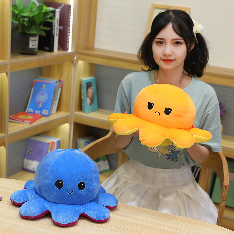 Picture of Flip Octopus Flip Octopus Doll Octopus Plush Toy Double Flip Doll Reversible Octopus