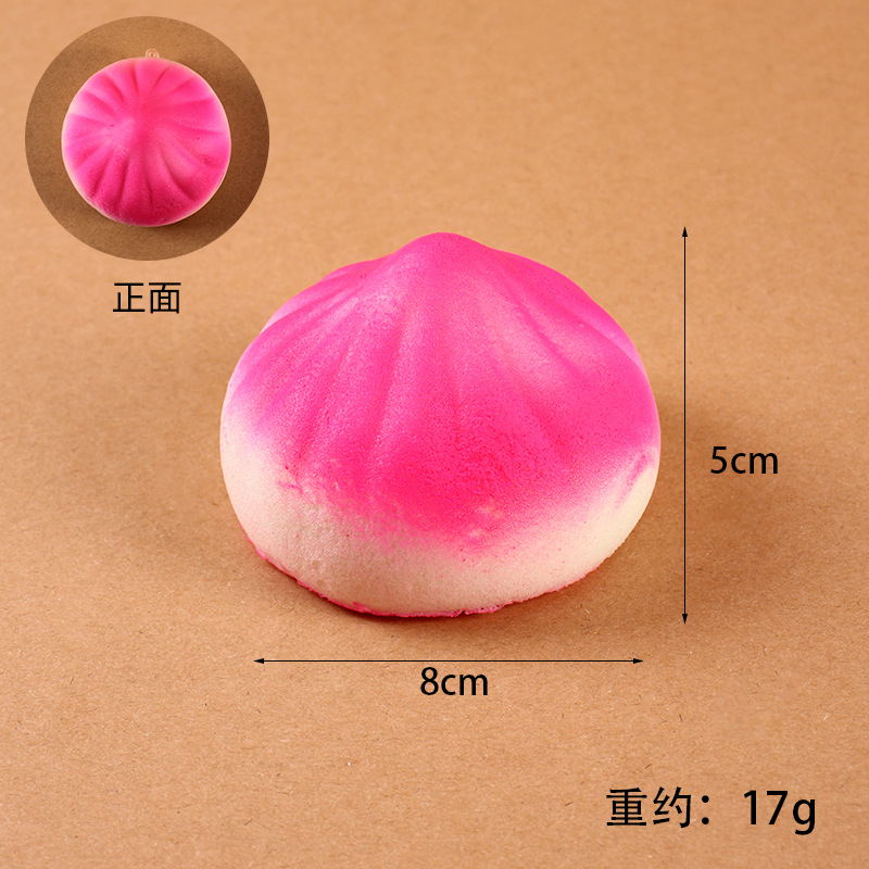 Picture of PU slow rebound simulation steamed buns dumplings flower roll model fake food food decompression pinch music toys