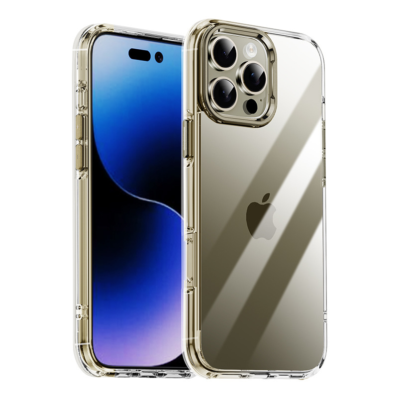 Picture of For Apple 16pro mobile phone case new transparent iPhone16promax protective cover airbag anti-drop private model