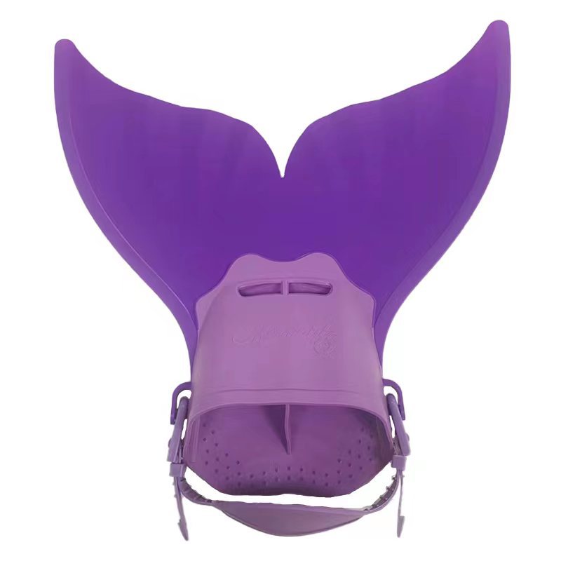Picture of Mermaid Flippers Single-piece Whale Tail Flippers Swimming Training Flippers Children's Diving Swimming Equipment Swimming Products