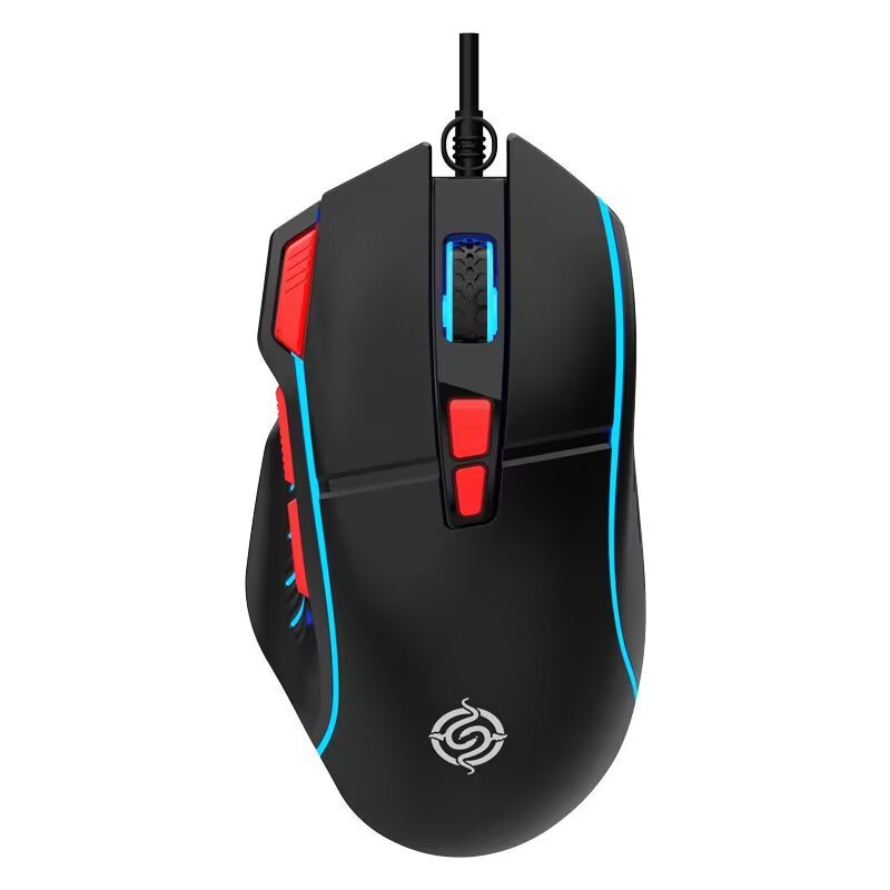 Picture of Viper Q6 wired gaming mouse desktop computer notebook home office lighting macro programming LOL e-sports