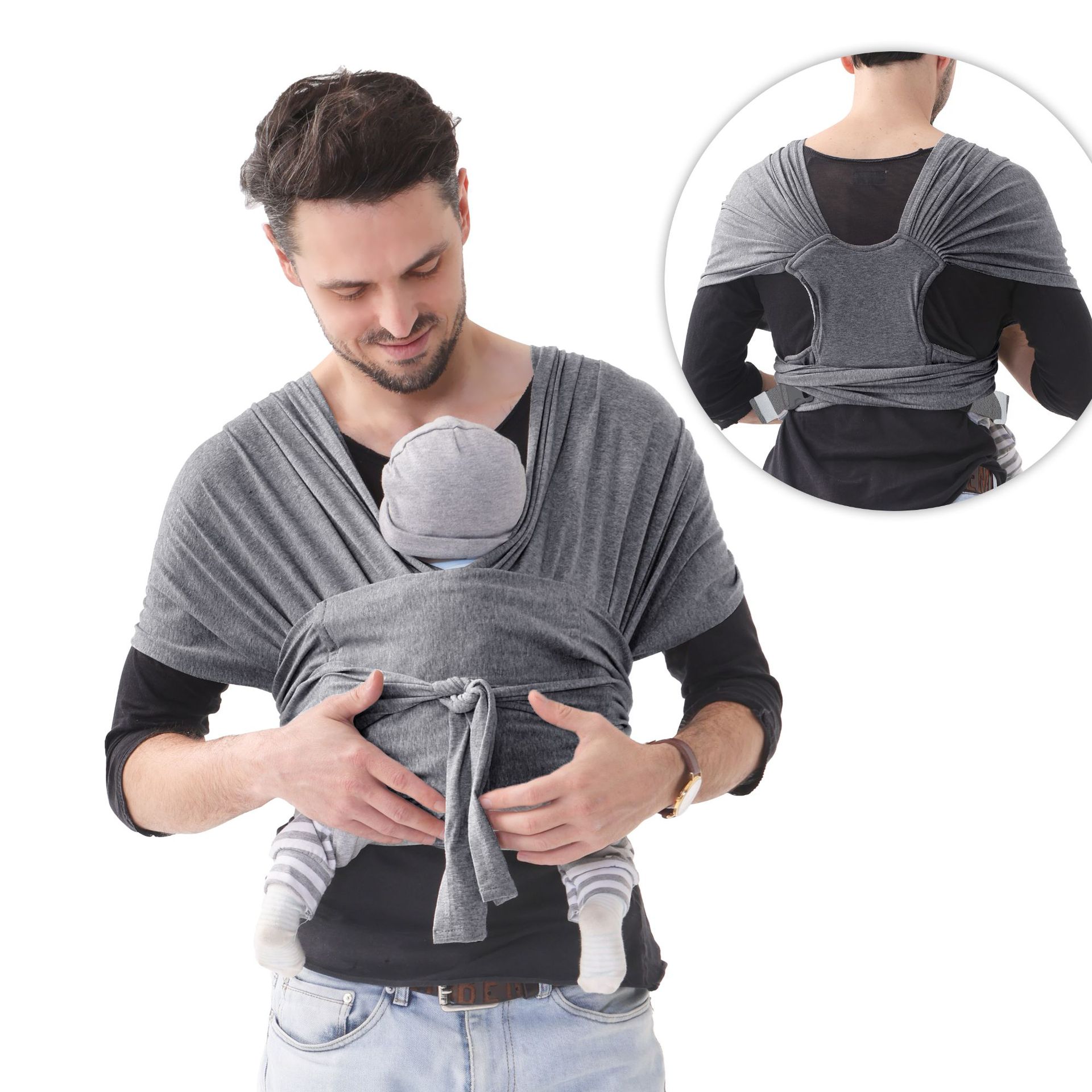 Picture of Baby Scarf Scarf Scarf Baby Scarf Cotton Mesh Breathable free size Adjustable Cross-border Supply for Mother and Child Amazon