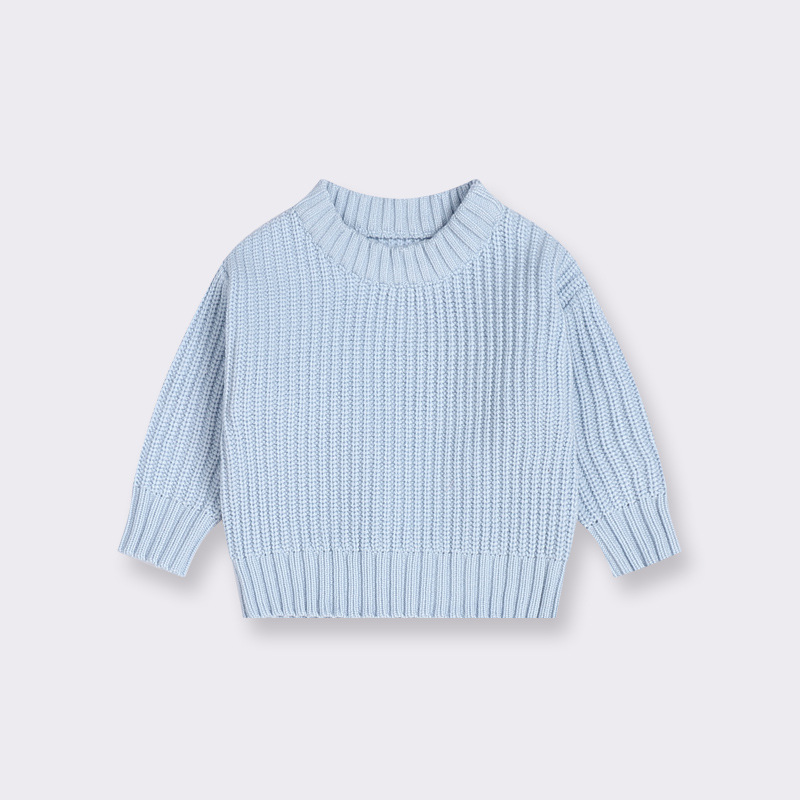 Picture of Baby Knitwear Loose Round Neck Girls and Boys Pullover 2024 Autumn and Winter Baby Knitwear Knitwear Children's Clothing