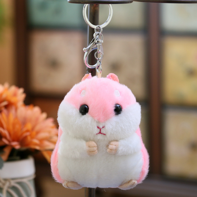 Picture of 2020 Year of the Rat Mascot Little Mouse Pendant Cute Soft Hamster Keychain Bag Stuffed Doll Doll