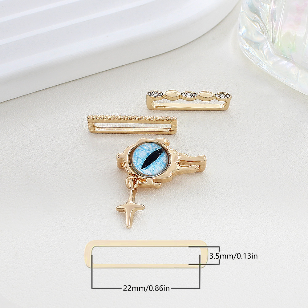 Picture of Apple Watch Watch Universal Silicone Strap with Diamond Blue Eyes