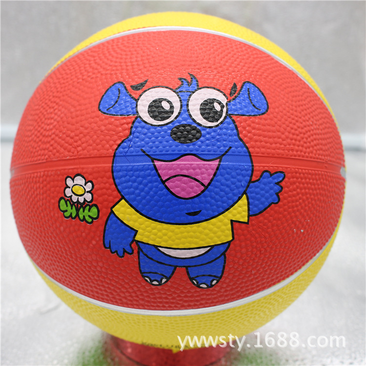 Picture of No.3 Basketball Children's Basketball/Rubber Ball/No.3 Rubber Basketball Elastic Foot/Kick and Shoot for Kindergarten
