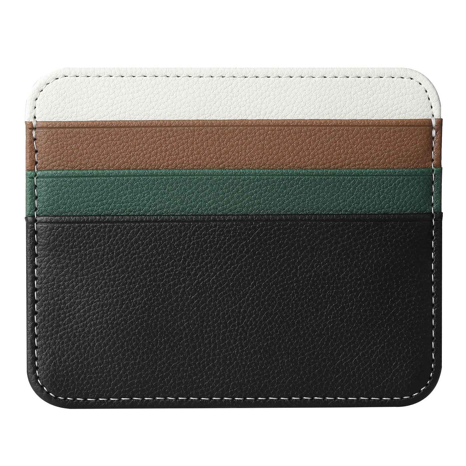 Picture of Factory Direct Supply Ultra-Thin Double-Sided Card Large Capacity Card Slot Small Card Holder Multi-Card Slot Leather Pu Card Holder Card Holder Wholesale